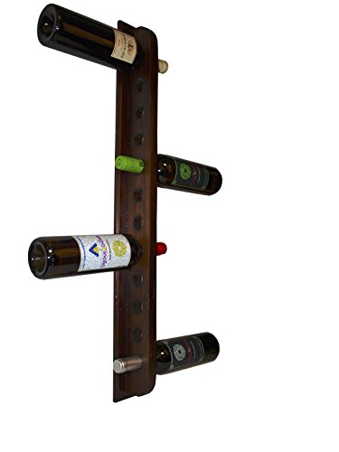 Expovinalia Botellero pared Weinregal zur Wandmontage, Holz, Nussbaumfarbe, dunkle Walnuss, one Size von Expovinalia