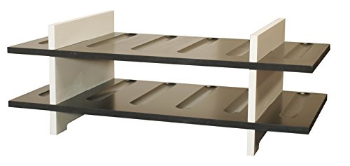 Expovinalia Weinregal für 12 Flaschen, MDF, schwarz, 56 x 28 x 5 cm von Expovinalia