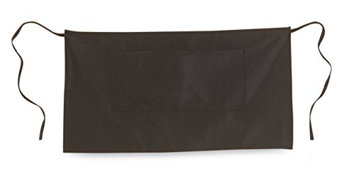 Expovinalia rtav437 Schürze kurz in Baumwolle Farbe Negro-Burdeos von Expovinalia