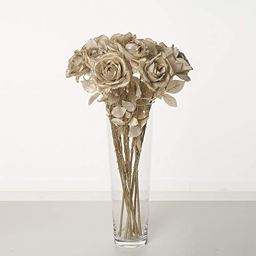 Express Flor, Künstliche Rosen mit Glitzereffekt im Dunkeln, 1 Stück von Express Flor