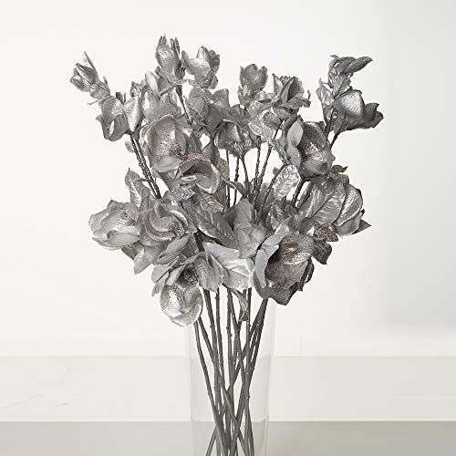 Express Flor 3 künstliche Magnolien mit Glitzereffekt im Dunkeln von Express Flor