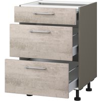 KOCHSTATION Auszugsunterschrank "KS-Trea U2AS50", mit drei Auszügen, Breite 50 cm, Höhe 75 cm von Kochstation
