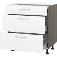 KOCHSTATION Auszugsunterschrank "KS-Trea U2AS80", mit drei Auszügen, Breite 80 cm, Höhe 75 cm von Kochstation