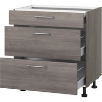 KOCHSTATION Kochfeldumbauschrank "KS-Trea U2AS90-H", mit drei Schubkästen, Breite 90 cm, Höhe 75 cm KOCHSTATION Kochfeldumbauschrank "KS-Trea U2AS90-H", mit drei Schubkästen, Breite 90 cm, Höhe 75 cm von Kochstation