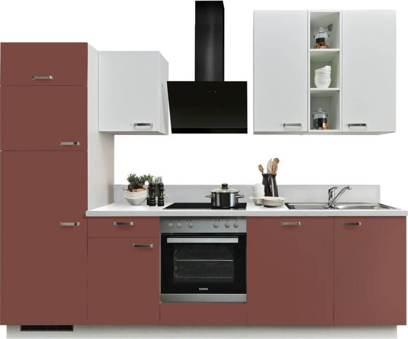 Express Küchen Küche Bari, Soft-Close-Funktion und Vollauszug, vormontiert, Breite 280 cm von Express Küchen