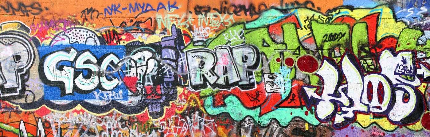 Express Küchen Küchenrückwand Graffiti, (1-tlg) von Express Küchen