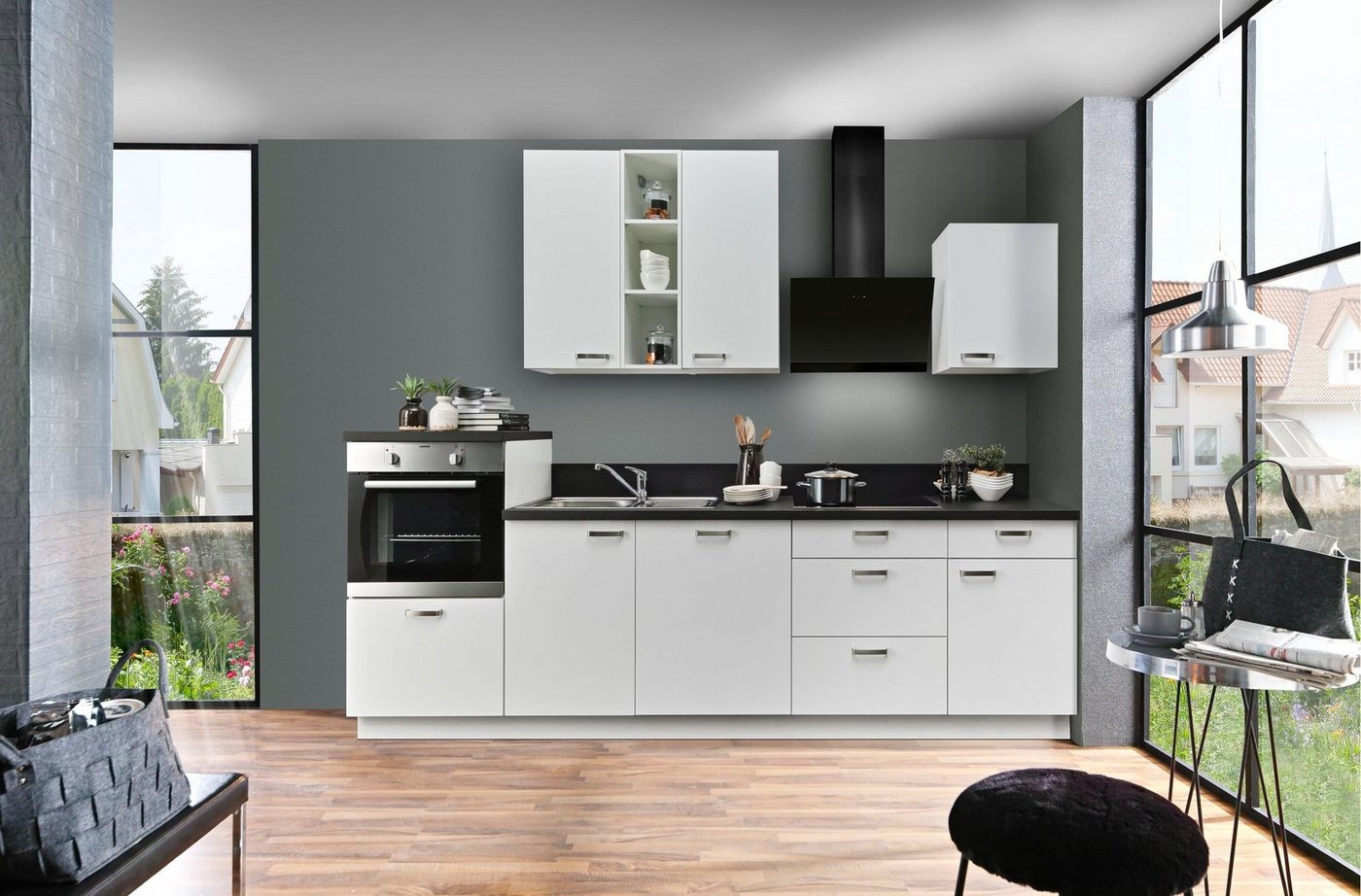 Express Küchen Küchenzeile Bari, mit Soft-Close-Funktion und Vollauszügen, vormontiert, Breite 280 cm von Express Küchen