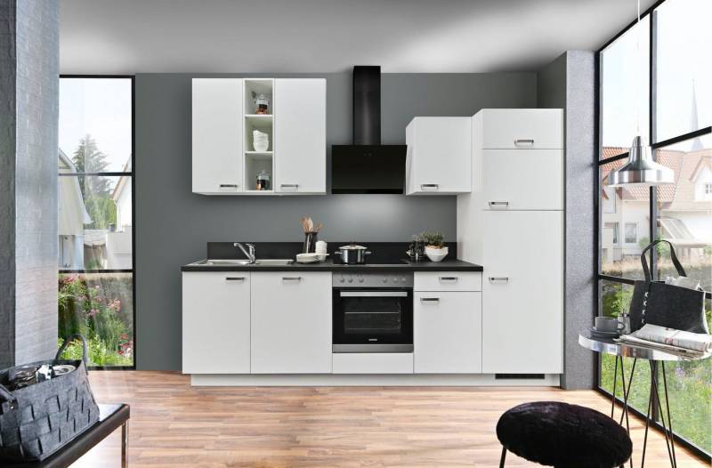 Express Küchen Küchenzeile Bari, mit Soft-Close-Funktion und Vollauszug, vormontiert, Breite 280 cm von Express Küchen