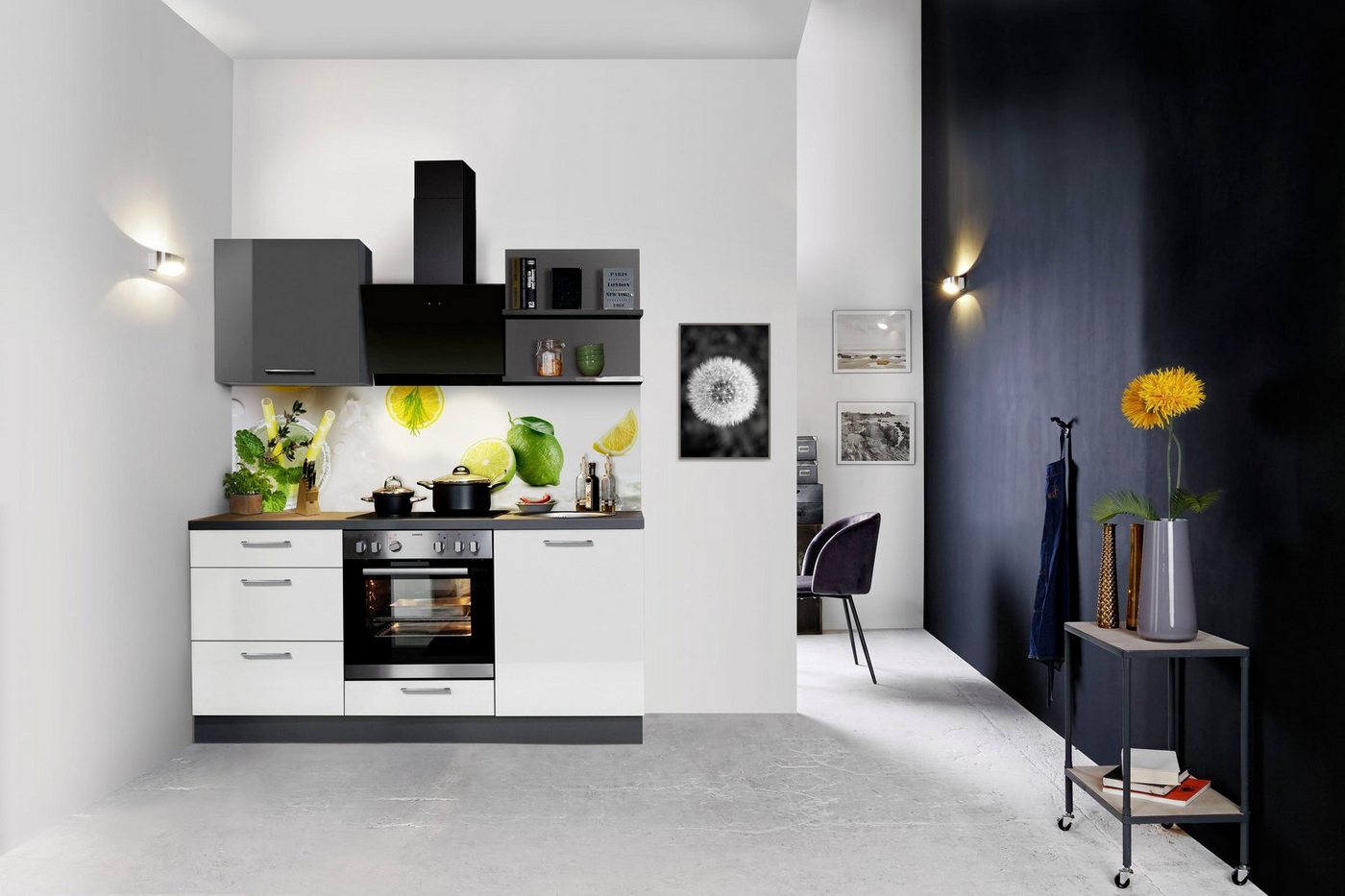 Express Küchen Küchenzeile Jena, vormontiert, mit Soft-Close-Funktion, Stellbreite 180 cm von Express Küchen
