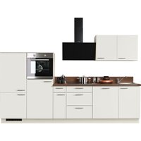 KOCHSTATION Küchenzeile "KS-Scafa, vormontiert, mit höhenverstellbaren Füßen", vormontiert, wahlweise mit E-Geräten, mit Soft-Close, Breite 320 cm von Kochstation