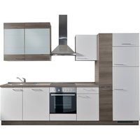 Express Küchen Küchenzeile "Trea", vormontiert, mit Vollauszug und Soft-Close-Funktion, Breite 310 cm von Kochstation