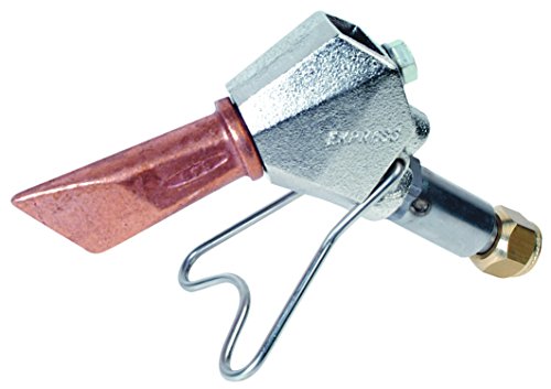 Lötkolben Set - Lötlampe mit Piezozündung - Dachrinnen Lötset - Schweißbrenner - Lötzubehör - Anwärmbrenner für Dachdeckerlötkolben 745 g - Kupferstück-Ende: 33 x 3mm von Express
