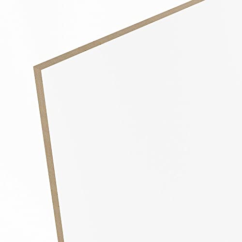 6mm HDF einseitig weiß grundiert Platte 42x60 cm (A2) von ExpressZuschnitt.de