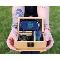 xl Kräutermühle, Grinder, Geruchssicheres Glas, Bambus Aufbewahrungsbox, Geschenk xl Kräutermühle, Grinder, Geruchssicheres Glas, Bambus Aufbewahrungsbox, Geschenk von ExpressionGifts