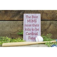 Die Besten Dads Erziehen Ihre Kinder Zum Kardinal Fans ... Distressed & Antiqued Wand Dekor Karten Fächer Tolles Geschenk von ExpressionsNmore
