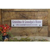 Oma & Opas Home Wo Wunderbare Erinnerungen Gemacht Werden 2 Clips Für Fotos Rustikal Stil Lasergraviert von ExpressionsNmore