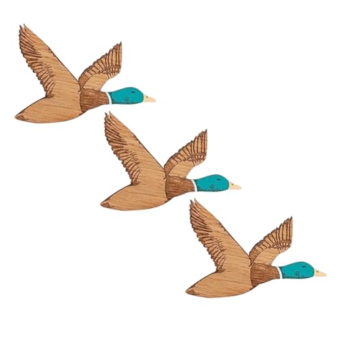 Exqufood 3 Stück Holz-Enten Wanddekoration für Schlafzimmer, rustikaler Bauernhof, geschnitztes Holz, Wandkunst für Zimmer, Küche, Büro, Exqufood 3 Stück Holz-Enten Wanddekoration für Schlafzimmer, rustikaler Bauernhof, geschnitztes Holz, Wandkunst für Zimmer, Küche, Büro, von Exqufood