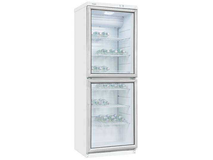 EXQUISIT Getränkekühlschrank GKS350-2-GT-280D weiss , D (A-G), silber (weiß), Rechtsanschlag, Kühlschränke, 320 L Volumen, Getränkekühlschrank mit Glastür, LED von Exquisit