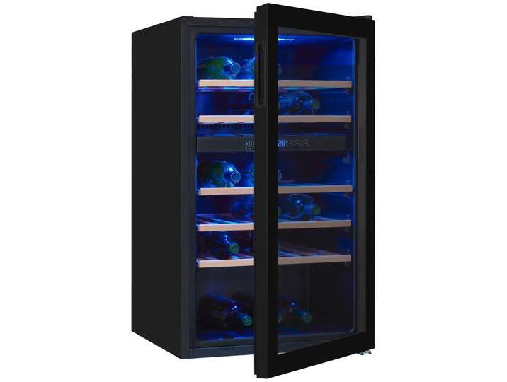 EXQUISIT Weinkühlschrank WS2-45-GTE-160G , G (A-G), schwarz, B:49cm H:86,5cm T:58cm, Weinkühlschränke, Digitale Temperaturanzeige von Exquisit