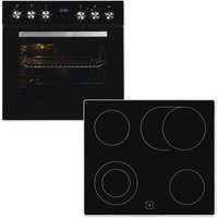 exquisit Elektro-Herd-Set "EHE157-UBZ-020" mit Teleskopauszug nachrüstbar von Exquisit