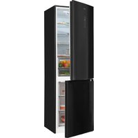 exquisit Kühl-/Gefrierkombination "KGC350-105-NF-040C inoxlook-az" 193 cm hoch 60 cm breit Energieeffizienzklasse C, 347 L Volumen, Total NoFrost, Display von Exquisit