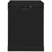 exquisit Standgeschirrspüler 6314 "GSP6314-030C schwarz" 10,2 l 14 tlg. Maßgedecke 14 Maßgedecke, 6 Programme, LED, Besteckschublade von Exquisit