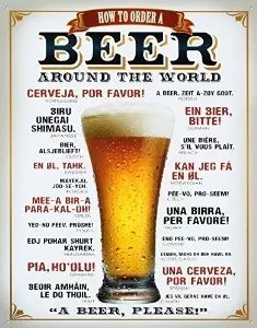So bestellen Sie ein Bier-Blechschild von Exquisite Online