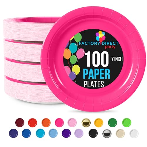 Exquisite Einweg-Pappteller, strapazierfähig, 17,8 cm, Kirschrot, Einwegteller für Party, 100 Stück, robuste Pappteller, 350 g/m², Geburtstagsparty-Zubehör, Teller-Set Exquisite Einweg-Pappteller, strapazierfähig, 17,8 cm, Kirschrot, Einwegteller für Party, 100 Stück, robuste Pappteller, 350 g/m², Geburtstagsparty-Zubehör, Teller-Set von Exquisite
