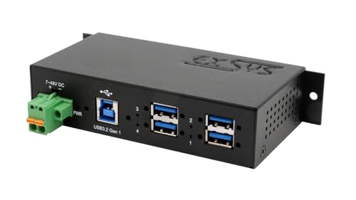EXSYS EX-1185HMVS Schnittstellen-Hub 5000 Mbit/s Schwarz von Exsys
