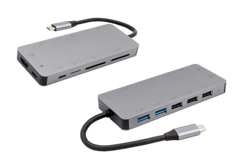 EXSYS EX-1221HM - USB 3.1 Gen1 Metall HUB mit 11 in 1 Ports für Notebook, Matebook und MacBook EXSYS EX-1221HM - USB 3.1 Gen1 Metall HUB mit 11 in 1 Ports für Notebook, Matebook und MacBook von Exsys