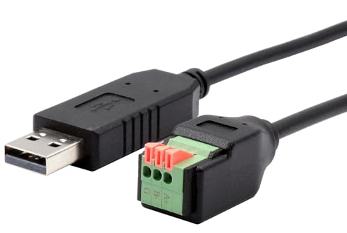 EXSYS EX-13009 USB zu 1x Seriell RS-458 Kabel mit Terminal Block mit Drucktaster von Exsys