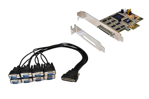 EXSYS EX-44388 8S PCIe Serial RS-232 Board incl. LP Bracket (SystemBase Chip-Set) von Exsys