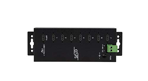 Exsys EX-1147HMVS - USB 3.2 Gen1 Metall HUB mit 7X C-Ports 15KV ESD Überspannungsschutz von Exsys