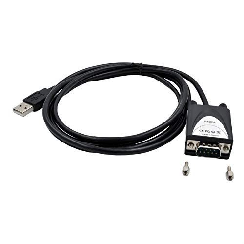 Exsys EX-1311-2 USB 2.0 auf 1x Seriell RS-232 1.8 m Kabel mit 9 Pin Stecker LED Anzeige Schwarz von Exsys