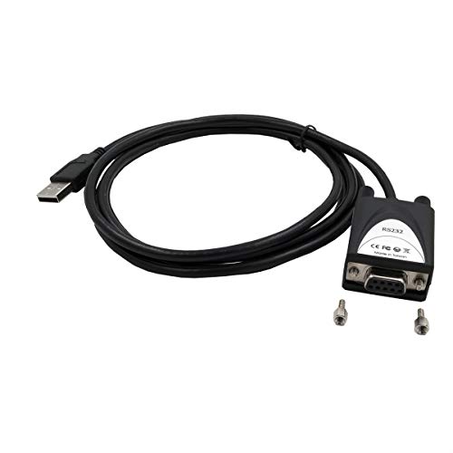 EXSYS EX-1311-2F USB 2.0 auf 1x Seriell RS-232 1.8 m Kabel mit 9 Pin Buchse LED Anzeige Schwarz von Exsys