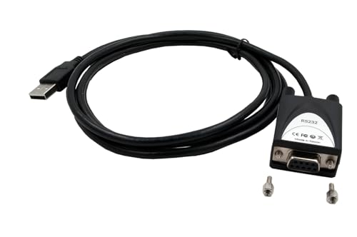 EXSYS EX-1311-2F USB 2.0 auf 1x Seriell RS-232 1.8 m Kabel mit 9 Pin Buchse LED Anzeige Schwarz von Exsys