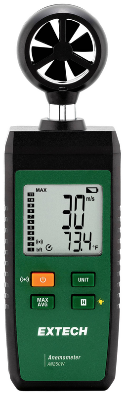 Extech AN250W 1.5 bis 30 m/s Anemometer Windmessgerät Windmesser Wind-Messer von Extech