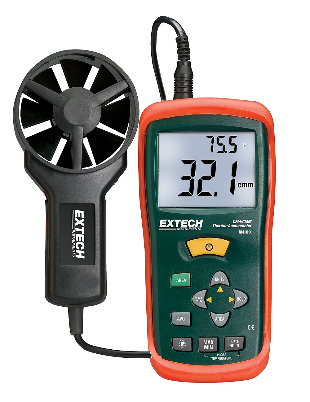 Extech CFM/CMM Mini-Thermo-Anemometer AN100 Anemometer Thermometer Thermo Mini Extech CFM/CMM Mini-Thermo-Anemometer AN100 Anemometer Thermometer Thermo Mini von Extech
