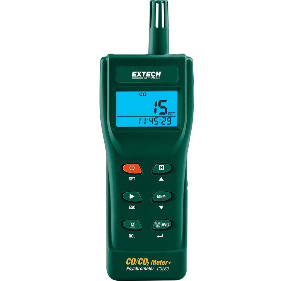 Extech Extech CO260 Kohlendioxid-Messgerät 0 - 9999 ppm Gasmelder von Extech