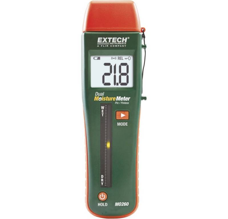 Extech Feuchtigkeitsmesser Extech MO260 Materialfeuchtemessgerät Messbereich Baufeuchtigkeit (Be von Extech