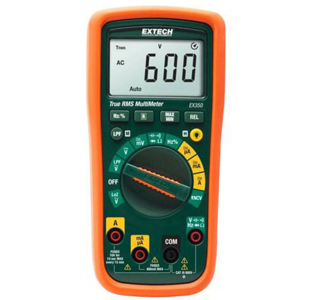 Extech Spannungsprüfer Extech EX350 Hand-Multimeter digital CAT III 600 V Anzeige (Counts):, (EX350) von Extech