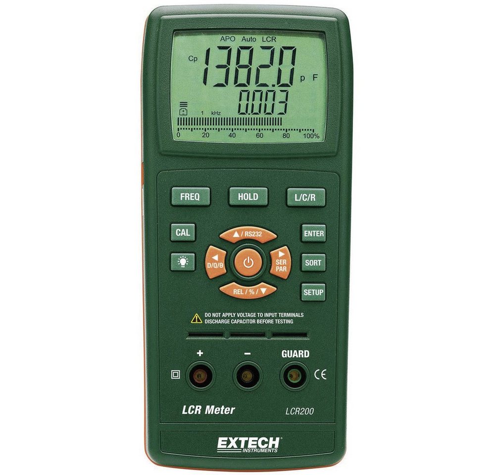 Extech Spannungsprüfer Extech LCR200 LCR Messbrücke digital CAT I Anzeige (Counts): 20000, (LCR200) von Extech