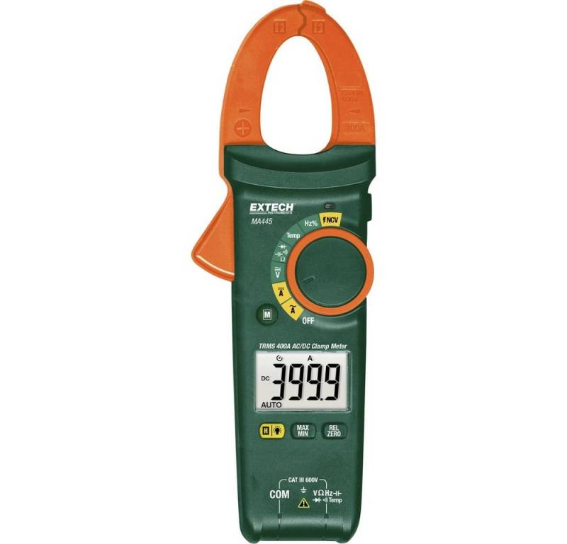 Extech Spannungsprüfer Extech MA445 Hand-Multimeter, Stromzange digital CAT III 600 V Anzei, (MA445) von Extech