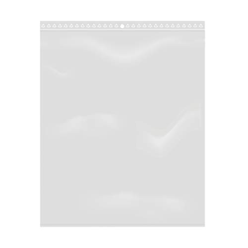100er-Packung Beutel mit wiederverschließbarem Druckverschluss, durchsichtig, aus lebensmittelechtem Kunststoff (20 x 25 cm). von Extiff