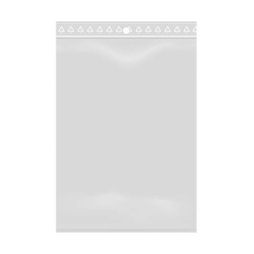 100 Beutel mit Reißverschluss, wiederverschließbar, transparent, für Lebensmittelprodukte, Schmuck, Zubehör. Format 10 x 15 cm von Extiff