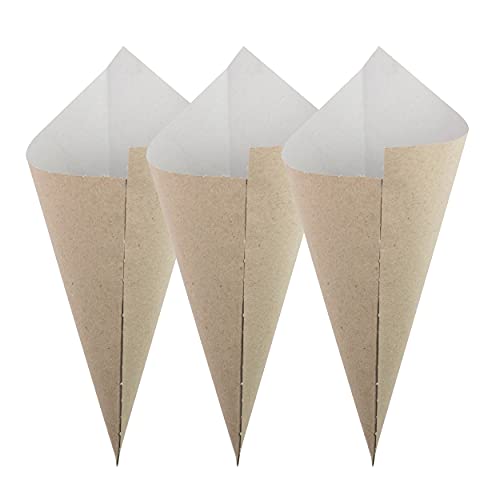 Extiff 100 Stück Papiertüten aus recyceltem Karton, für warme Kastanien oder Trockenfrüchte, 100 % recycelbar – für Hochzeitsveranstaltungen – (Kornett 21 x 29) Extiff 100 Stück Papiertüten aus recyceltem Karton, für warme Kastanien oder Trockenfrüchte, 100 % recycelbar – für Hochzeitsveranstaltungen – (Kornett 21 x 29) von Extiff