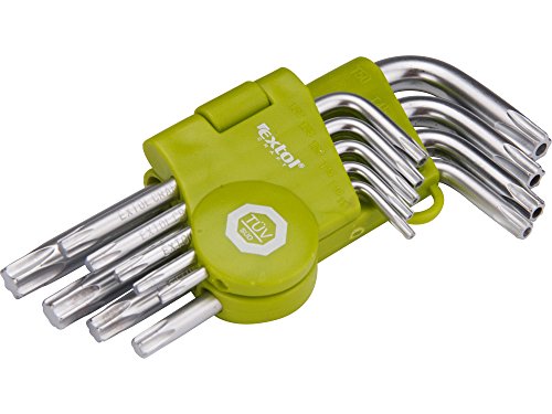 Extol Craft Torx L-Schlüssel kurz, Set 9 Stück, 66010 von Extol Craft