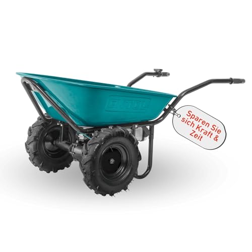 Extol Industrial Elektrische Schubkarre mit Akku I 100L Mulde I 260kg Traglast I 500W I 40V Li-ion mit 6000mAh von Extol Industrial