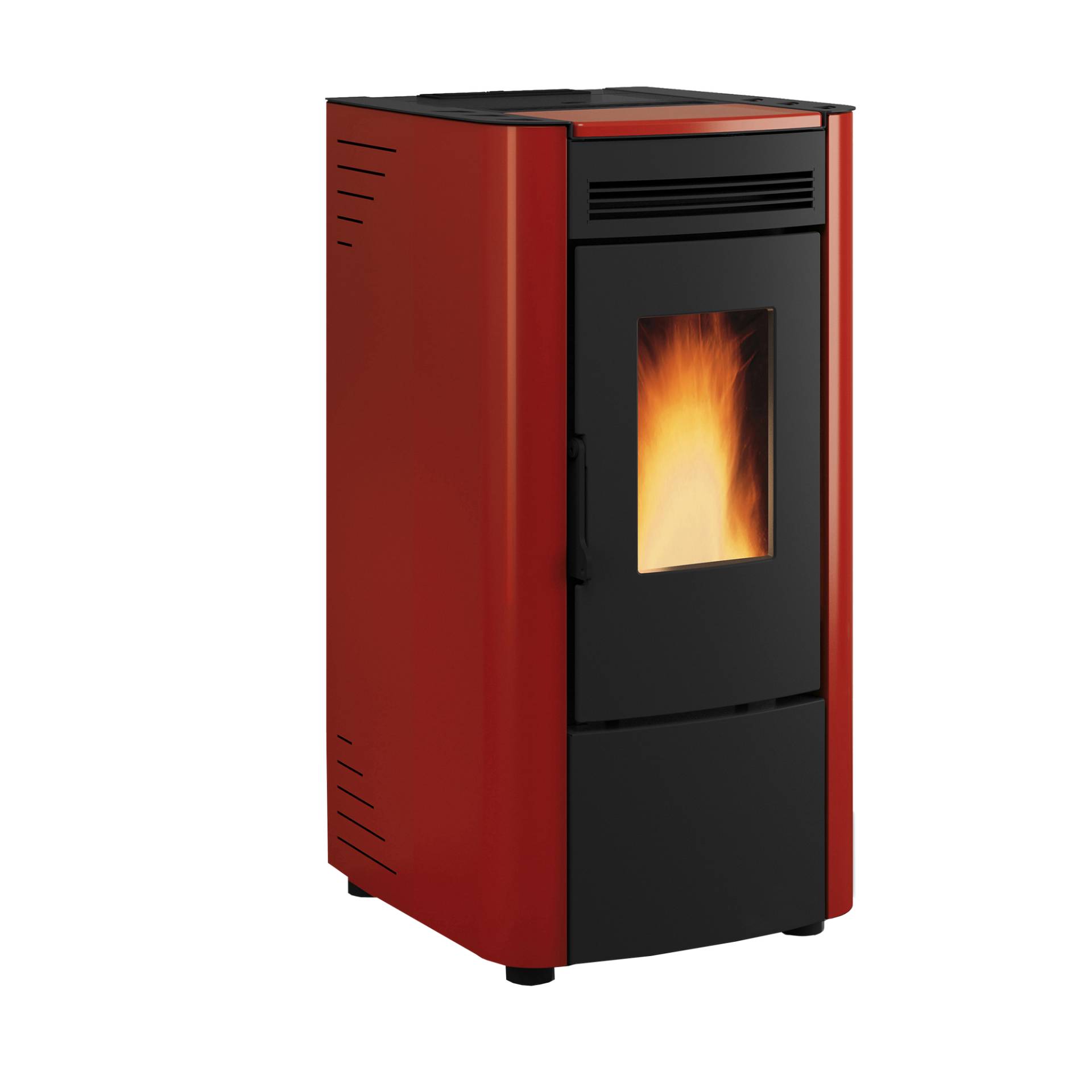 Extraflame Pelletofen 'Ketty' Stahl bordeauxrot 6,5 kW von Extraflame