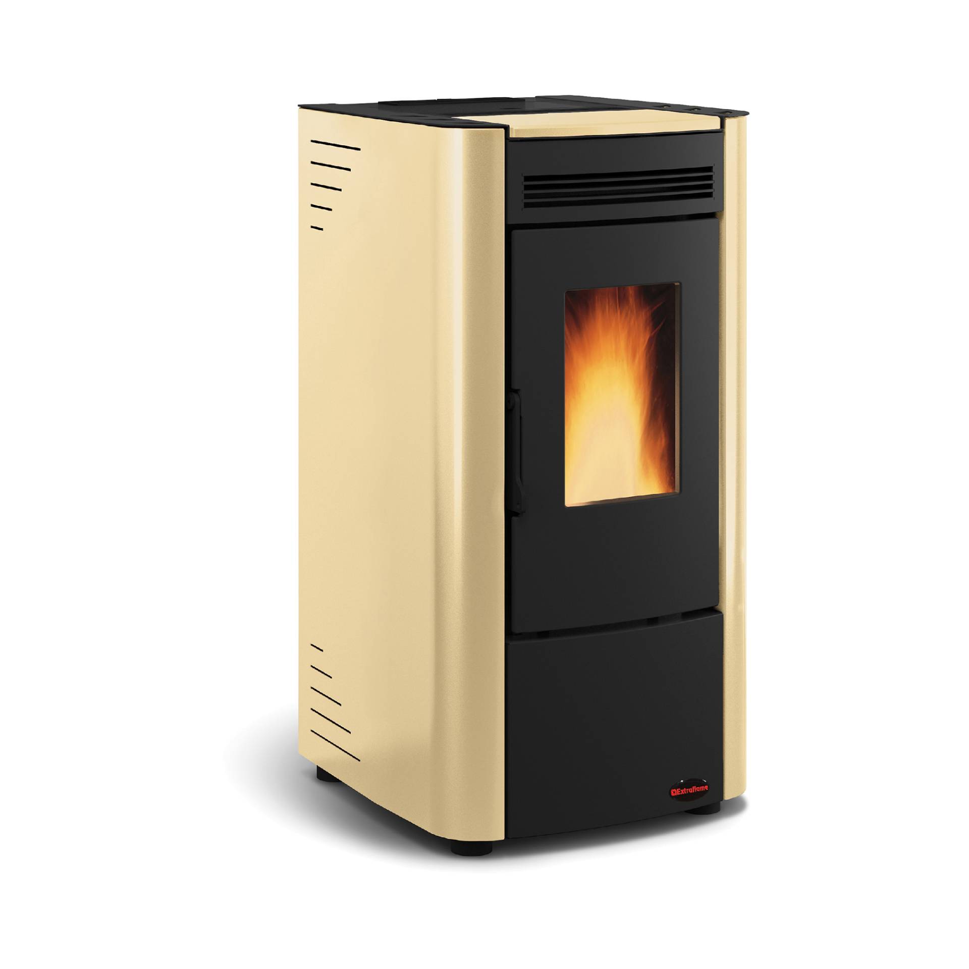 Extraflame Pelletofen 'Ketty' Stahl schwarz/beige 6,3 kW von Extraflame